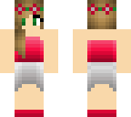 red flower girl