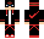 red n black nike boy