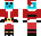 santa blue slime