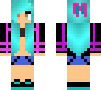 black and purple jumper girl skin