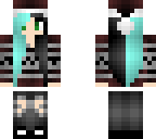 blue and black hair girl