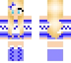 blue winter girl