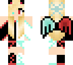 dark and light angel cat girl