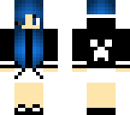 electric blue gamer girl
