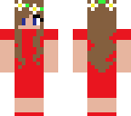 girl in red dress