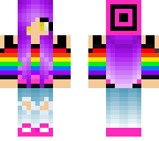 hipster rainbow girl
