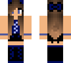 midnight blue cat girl