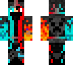 red and blue ninja