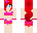 red and pink gurl