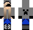 riley with blindfold