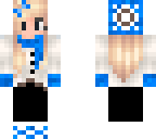 winter blue girl