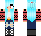 blue and pink