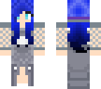 blue haired girl