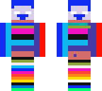 colorful herobrine