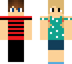 double-sided boy and girl skin