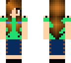 girl with green shirt