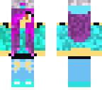 girl with purple hair