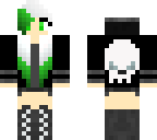 green haired girl