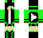 green youtupe girl