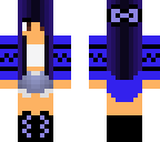 hair dark blue