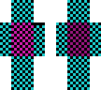 pink and blue checkers