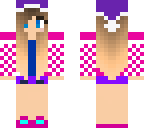 pink checkered christmas girl