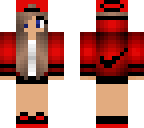red nike girl