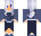 silver and blue haired girl