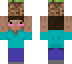 steve holding block