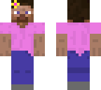 steve pink shirt and flower