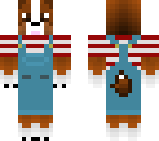 striped overall dog