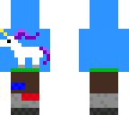 unicorn playing minecraft