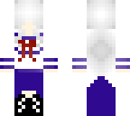 white haired school girl