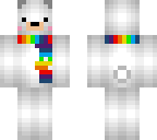 bear with rainbow scarf