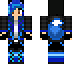 black and blue wolf