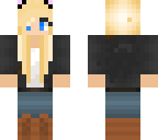 blonde with cat ears