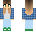 blue flannel girl