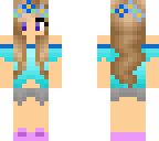 blue flower girl