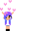 cute little hearts girl
