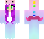 dino onzie moustache purple hair