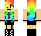 evil rainbow girl