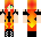 fiery rehead with red pants