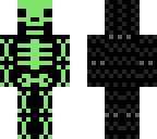 glowing skeleton