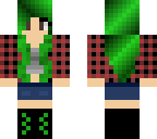 green red girl