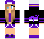 purple girl with a whale