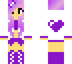 purple headphones heart girl