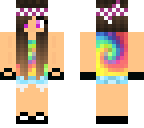 rainbow hippie girl