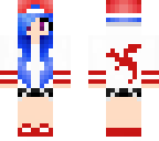 red and blue tomboy