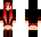 red emo girl