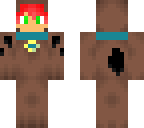red haired boy in scooby-doo suit